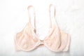 Warner's Vintage Frankly Fabulous 02548 Unlined Sheer Mesh Front Close Demi Bra 36C Beige
