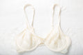 Warner's Vintage Frankly Fabulous 02548 Unlined Sheer Mesh Front Close Demi Bra 36B Ivory