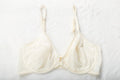 Warner's Vintage Frankly Fabulous 02548 Unlined Sheer Mesh Front Close Demi Bra 38C Ivory