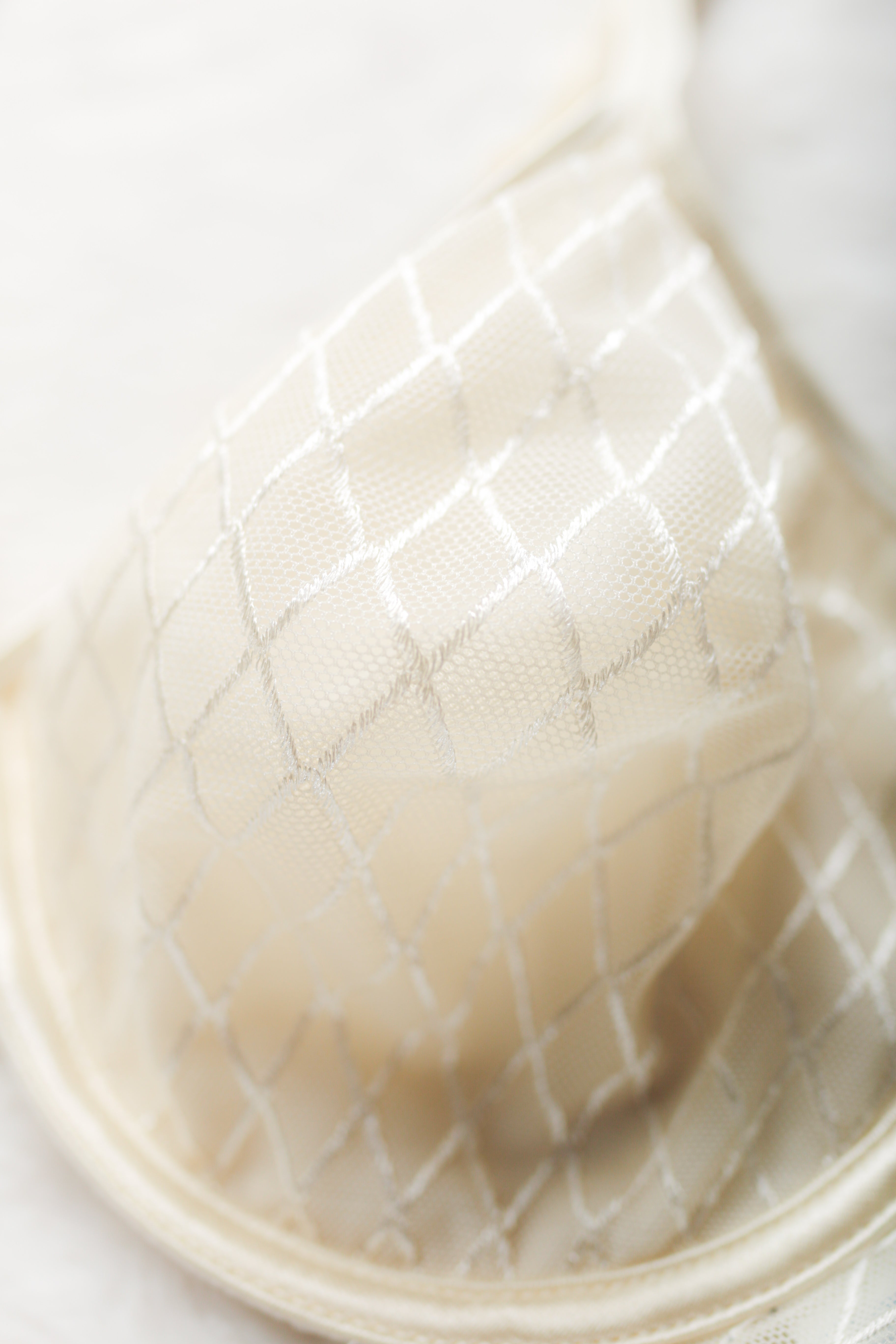 Warner's Vintage Frankly Fabulous 02548 Unlined Sheer Mesh Front Close Demi Bra 38C Ivory