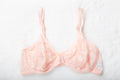 Warner's Vintage Naked Lace 02526 Unlined Sheer Lace Front Close Demi Bra 34B Pink