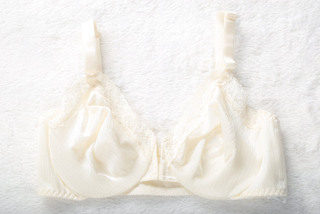 Warner's Vintage Unlined Satin Front Close Demi Bra 38C Ivory
