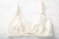 Warner's Vintage Unlined Satin Front Close Demi Bra 38C Ivory