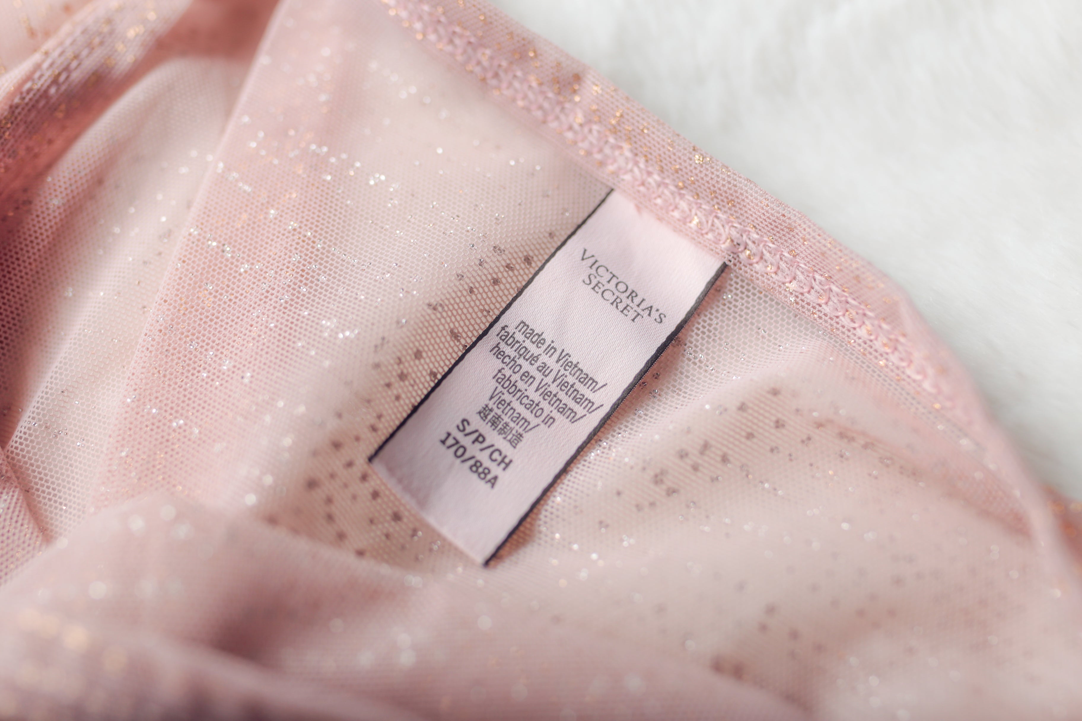 Victoria's Secret Sheer Shimmer Mesh Lounge Shortsleeve Shirt Small Pink