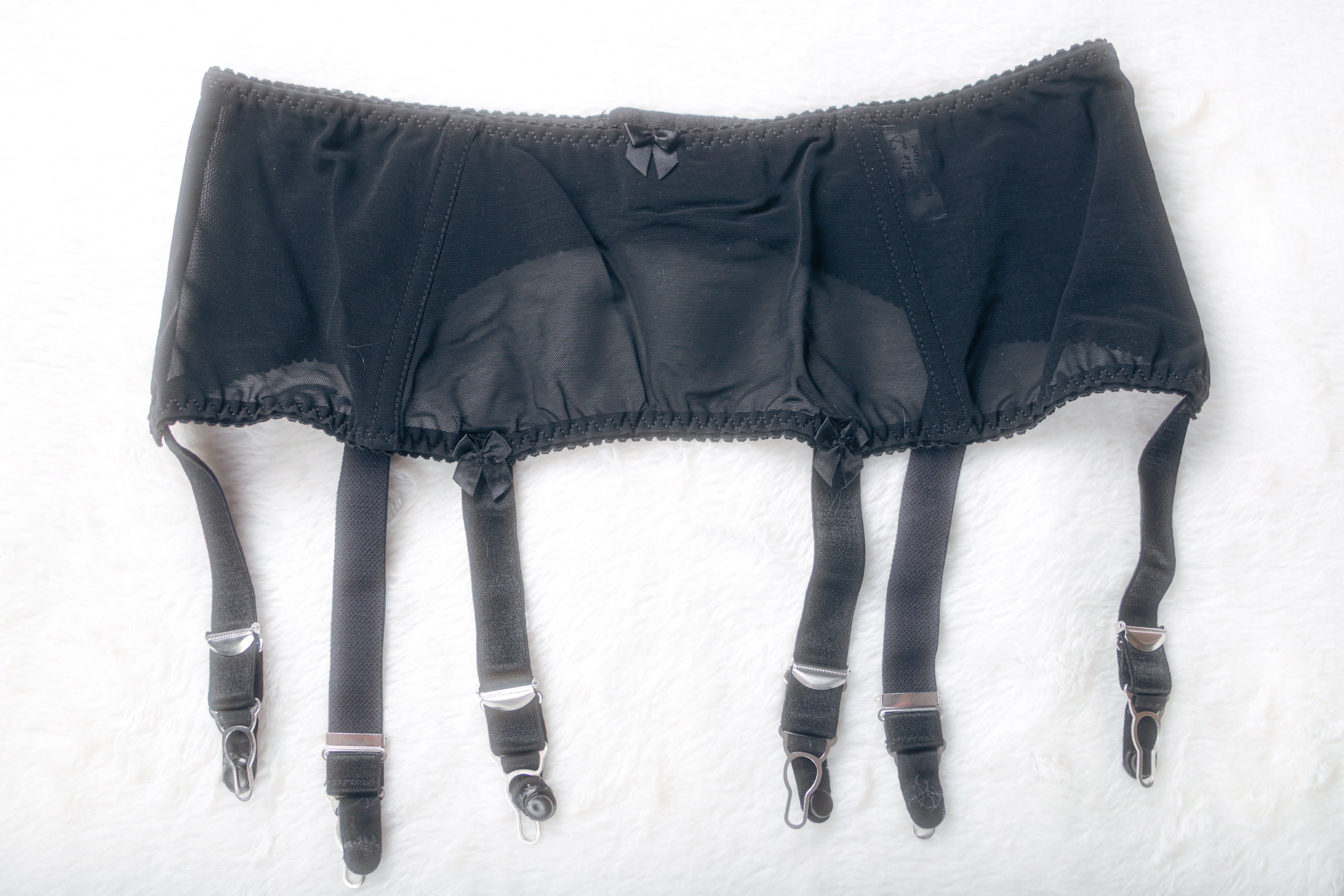What Katie Did Vintage Sexy Garter Suspender Belt XXXL 3XL 3X Black England-made
