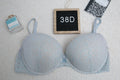Victoria's Secret 38D Dream Angels Push-up Strappy Bra Blue Lace