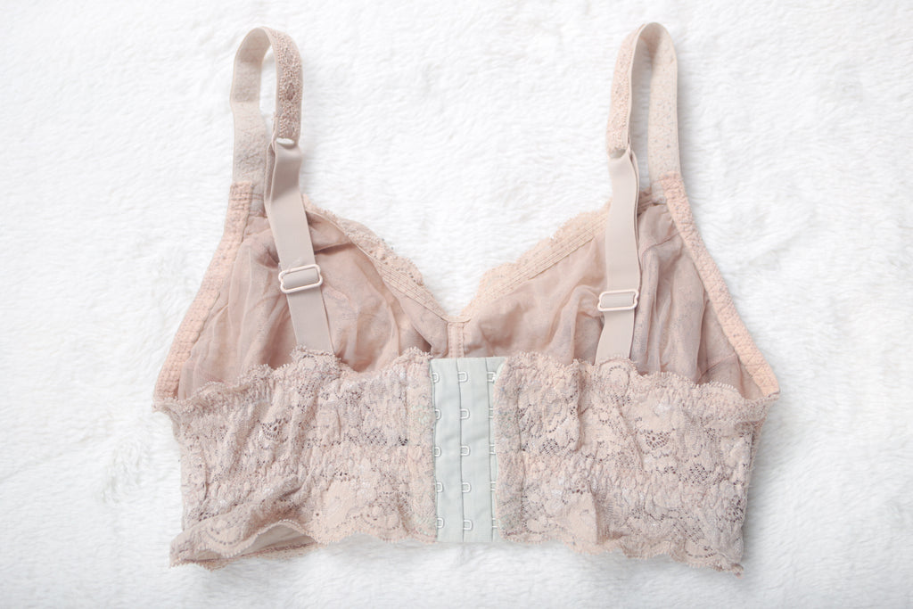 Cosabella Unlined Boho Dentelle Lace Wireless Bralette Top Small Beige Italy