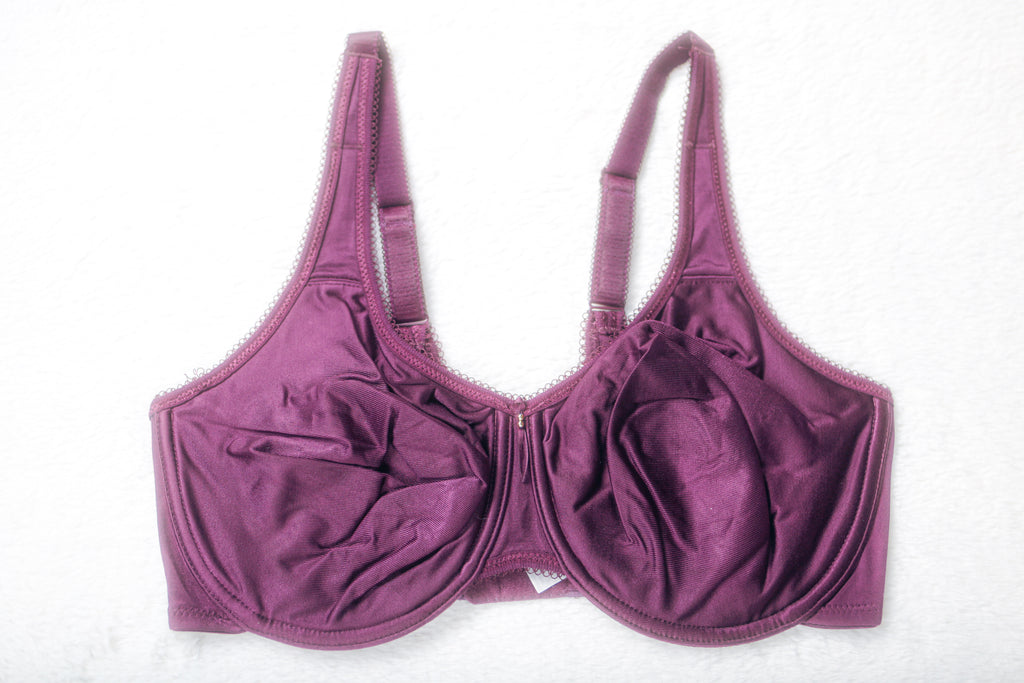 Wacoal Basic Beauty Full-figure 855192 Underwire Unpadded T-shirt Bra 36DD Purple