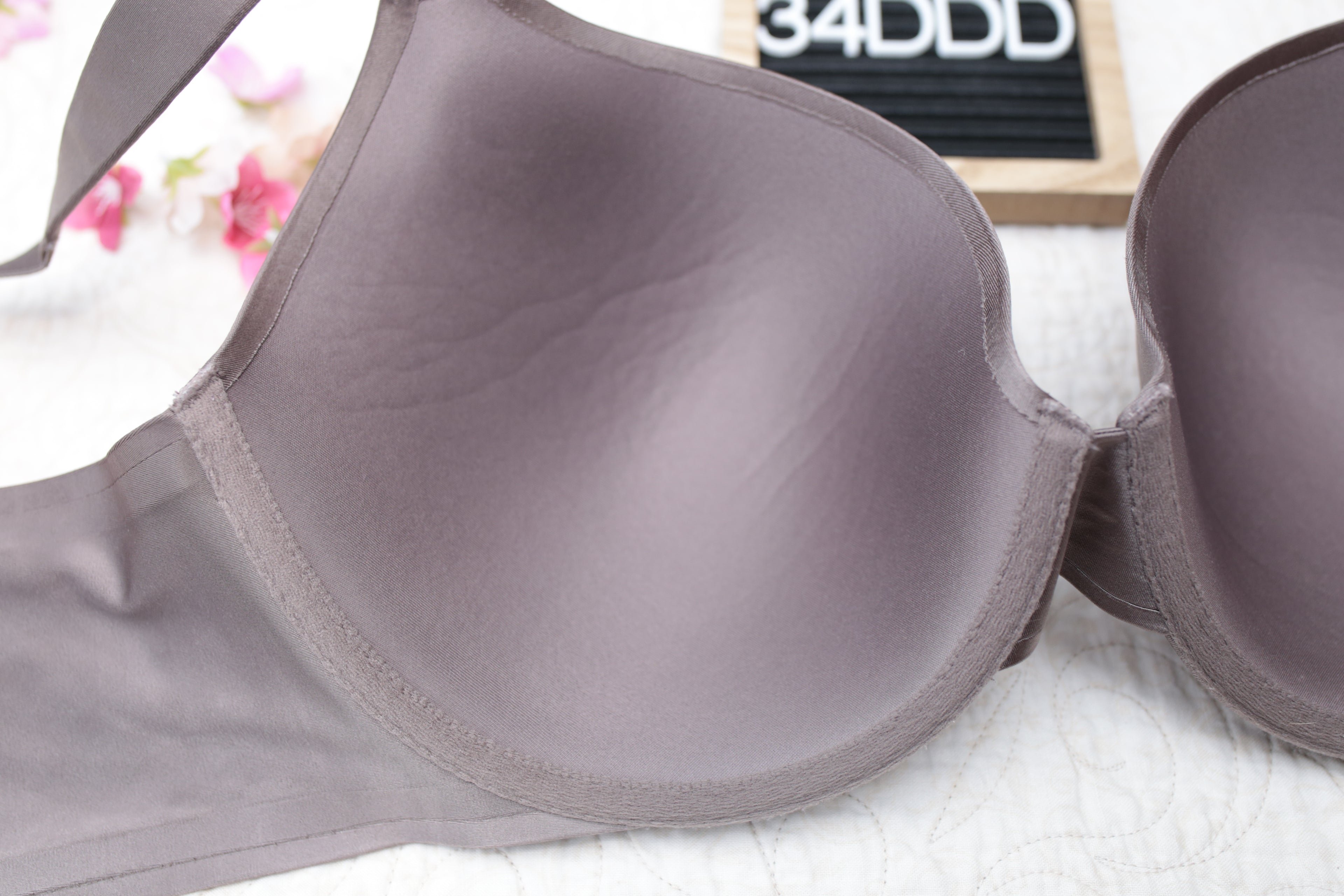 Soma 34DDD Enhancing Shape Full Coverage Underwire T-shirt Bra Chocolate Mocha