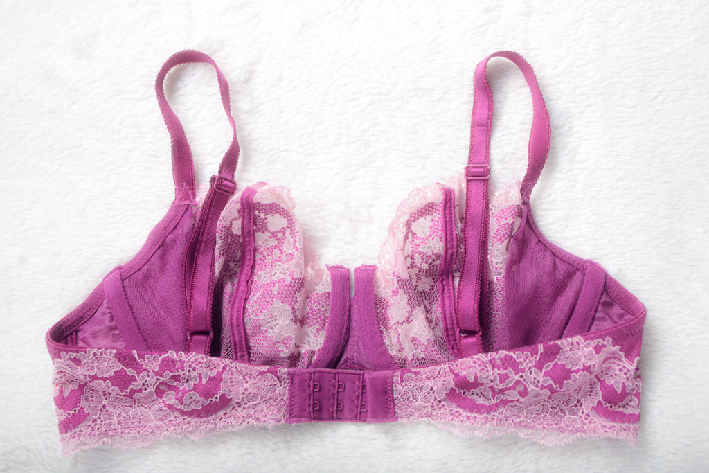 Wacoal Lace Affair 851256 Unlined Breathable Underwire Bra Purple 34C