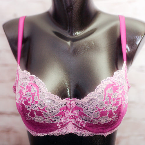 Wacoal Lace Affair 851256 Unlined Breathable Underwire Bra Purple 34C