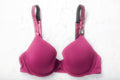 Victoria's Secret T-shirt Lightly Lined Demi Shine Strap Bra 32C Purple Wine NEW