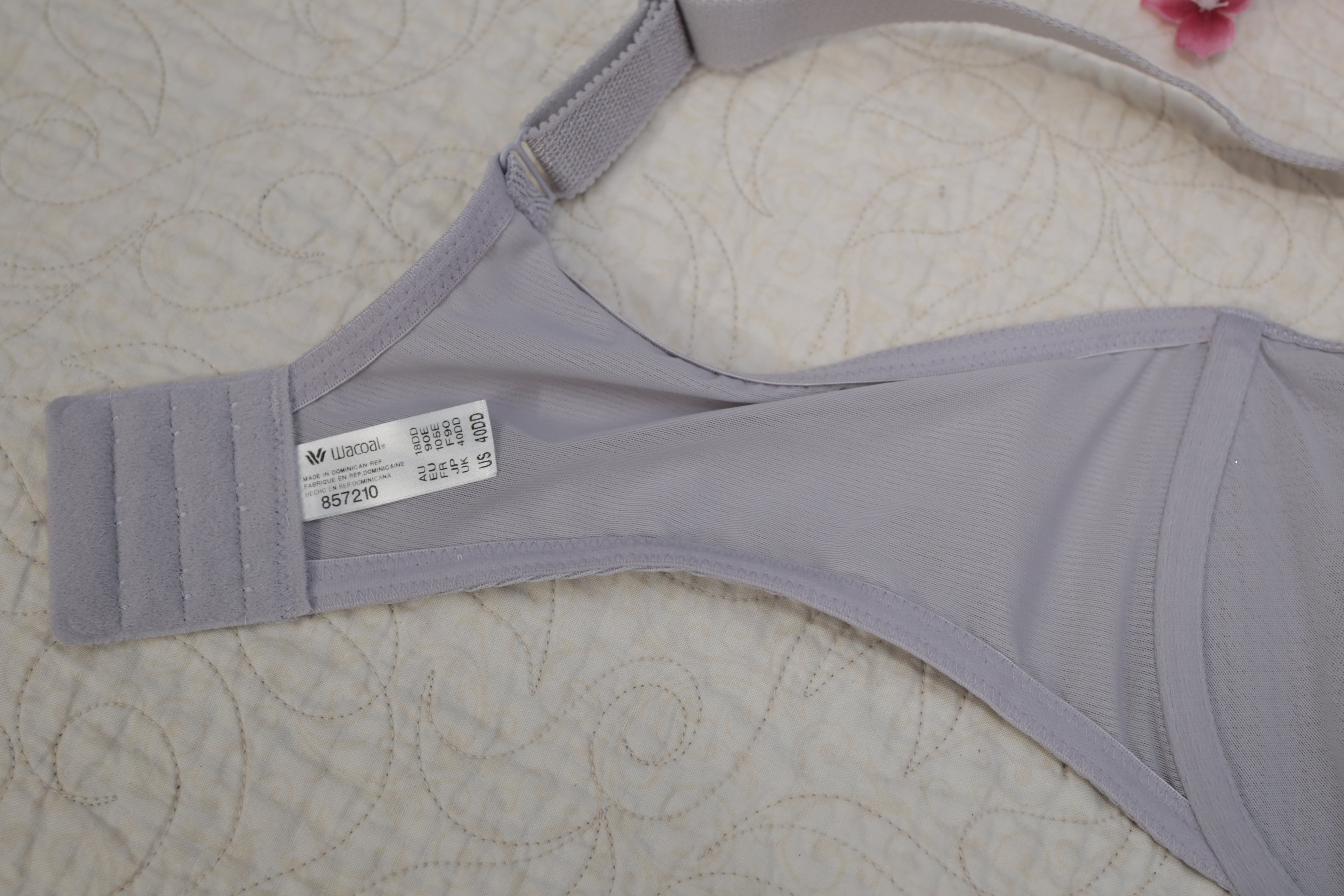 Wacoal 40DD Visual Effects Minimizer 857210 Full-coverage Bra Lavender NEW