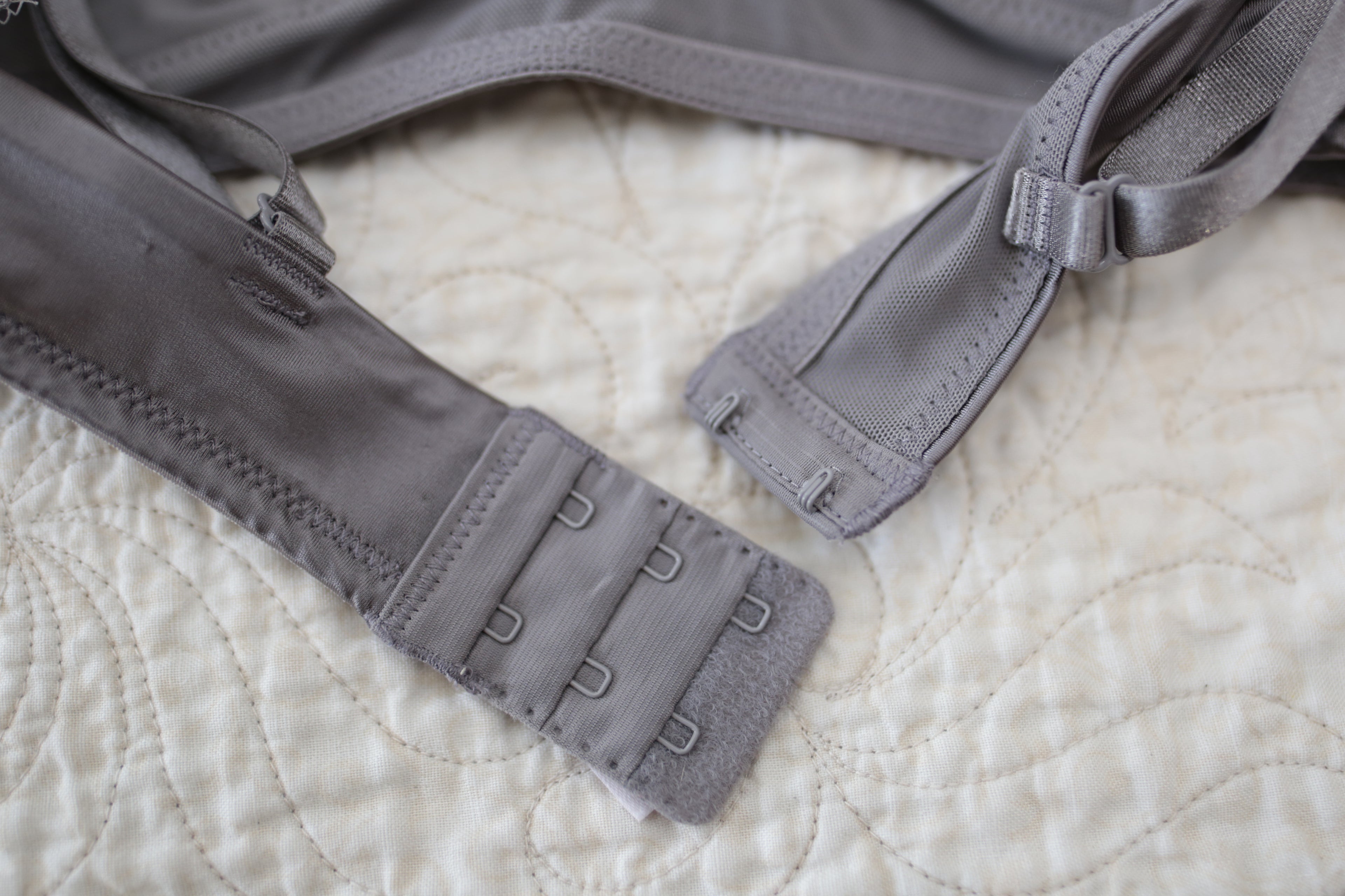 Auden Bralette Wireless Bra XS AA-B Cup Gray Unlined Lace