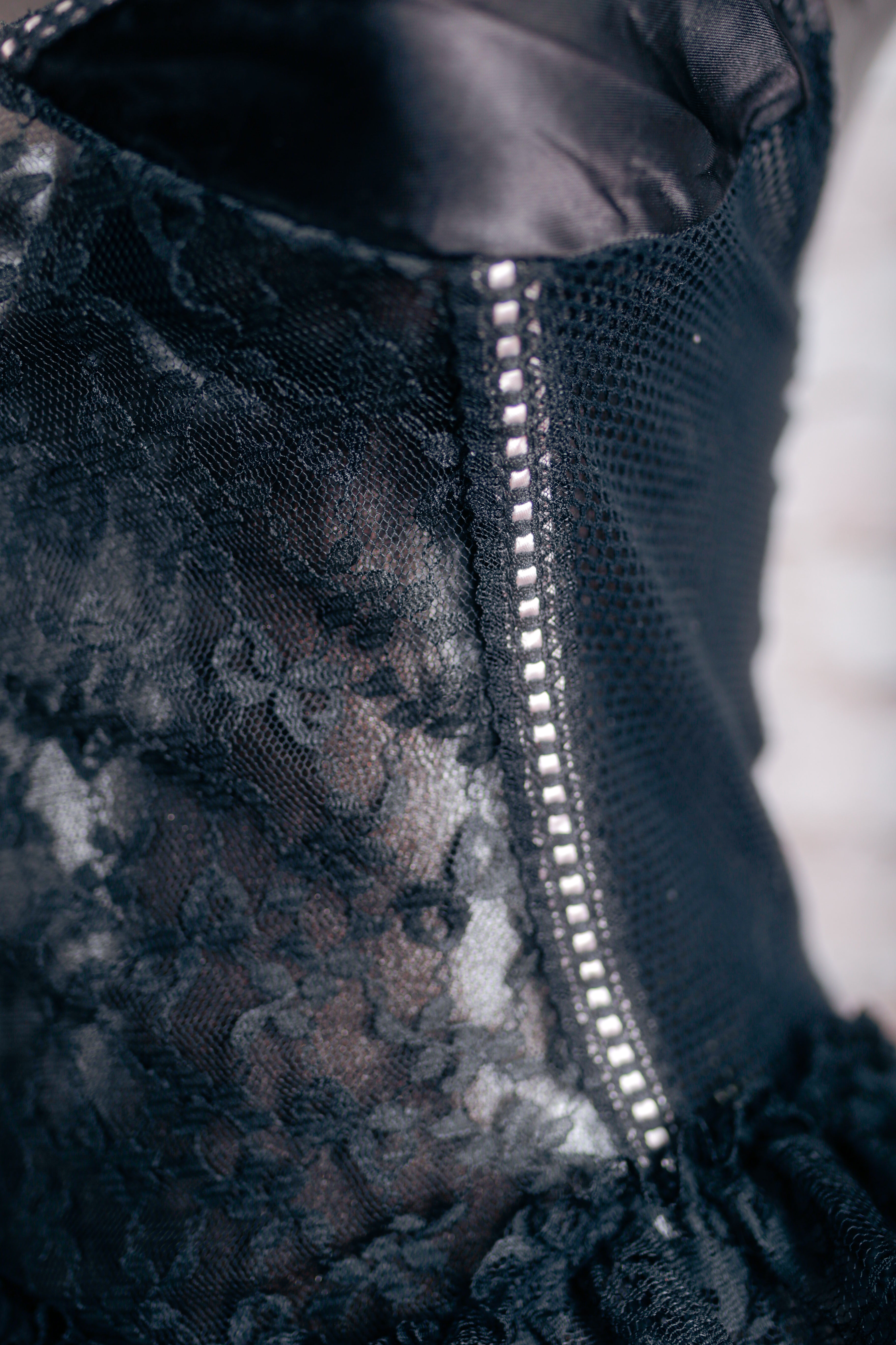 Lady Cameo Dallas Vintage Coquette Victorian Sheer Lace Teddy Lingerie Medium Black