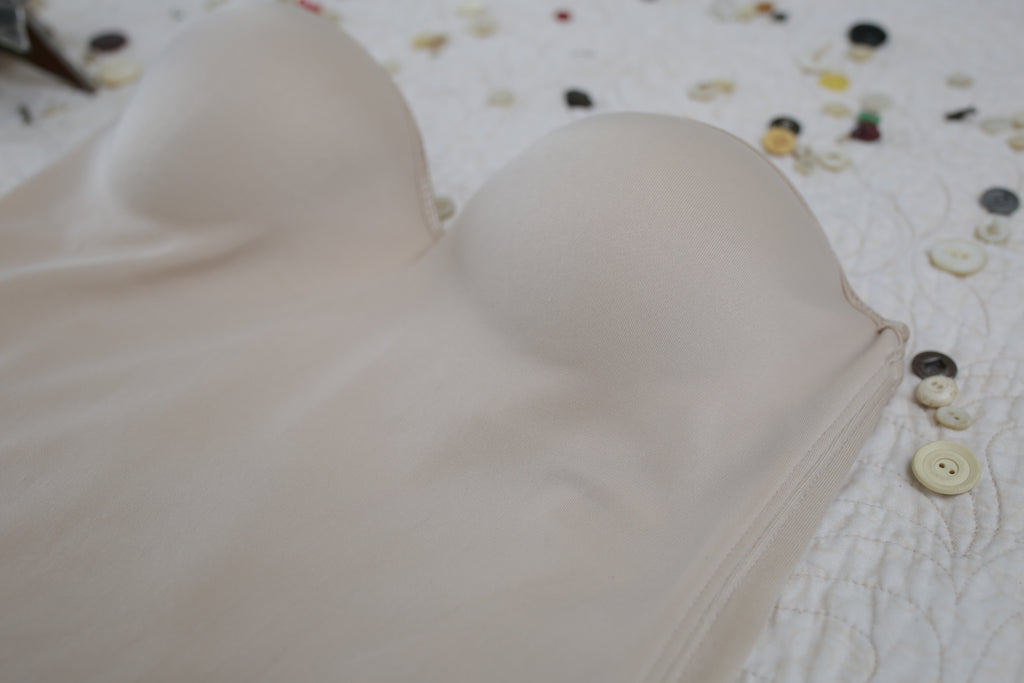 Dr. Robert Rey Instant Shape 30D Bustier Corset Boned Bra Beige Nude