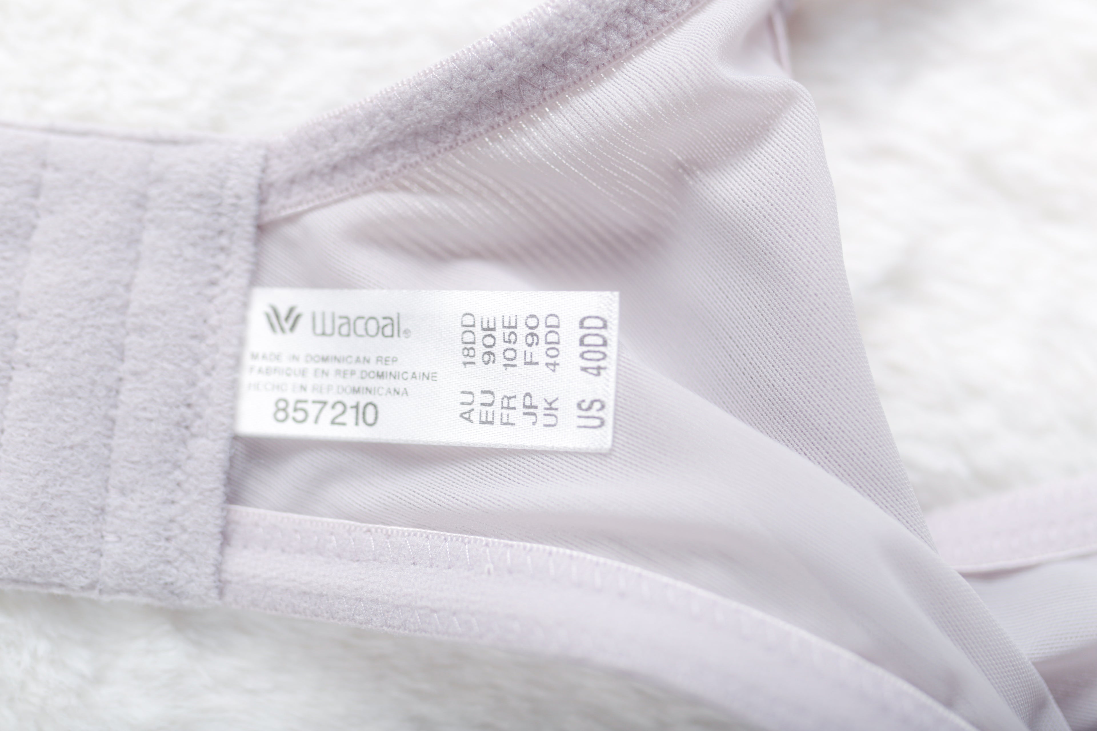 Wacoal Visual Effects Minimizer 857210 Full-coverage Unlined Bra 40DD Lavender NEW