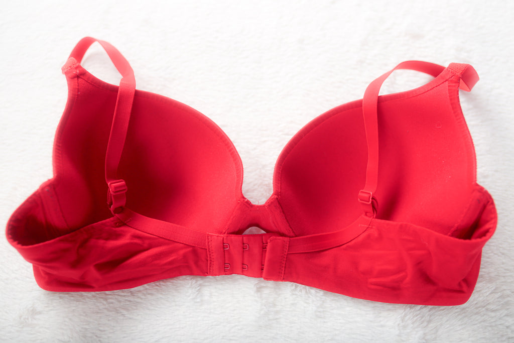 Victoria's Secret Lined Demi Rhinestone Underwire T-shirt Bra Red 36C