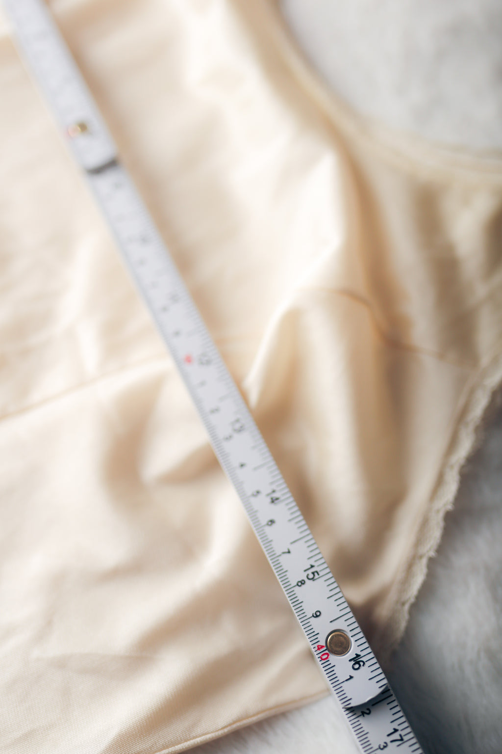 JCPenney Vintage 80s Satin Camisole Lingerie Medium Ivory