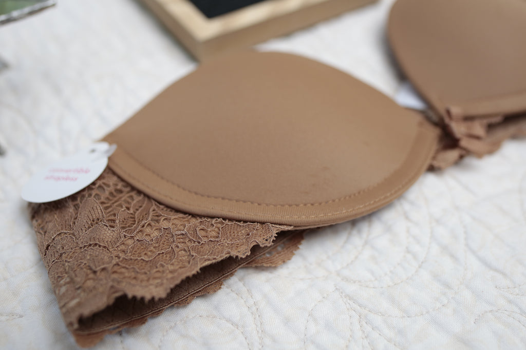 Xhilaration 32AA Multifunction Convertible Padded Underwire T-shirt Bra Brown NEW