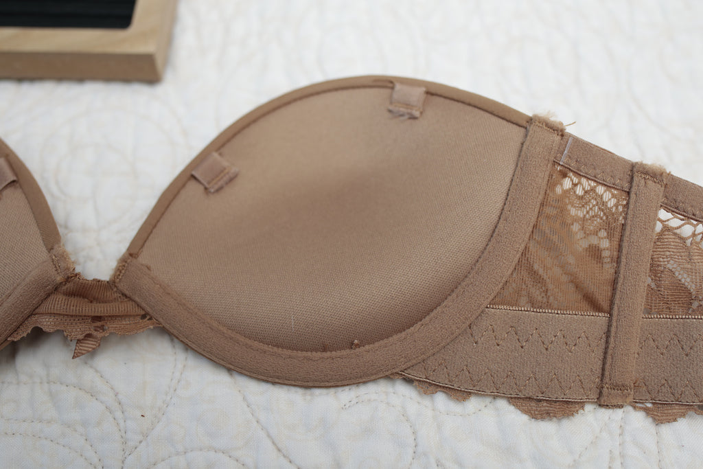 Xhilaration 32AA Multifunction Convertible Padded Underwire T-shirt Bra Brown NEW