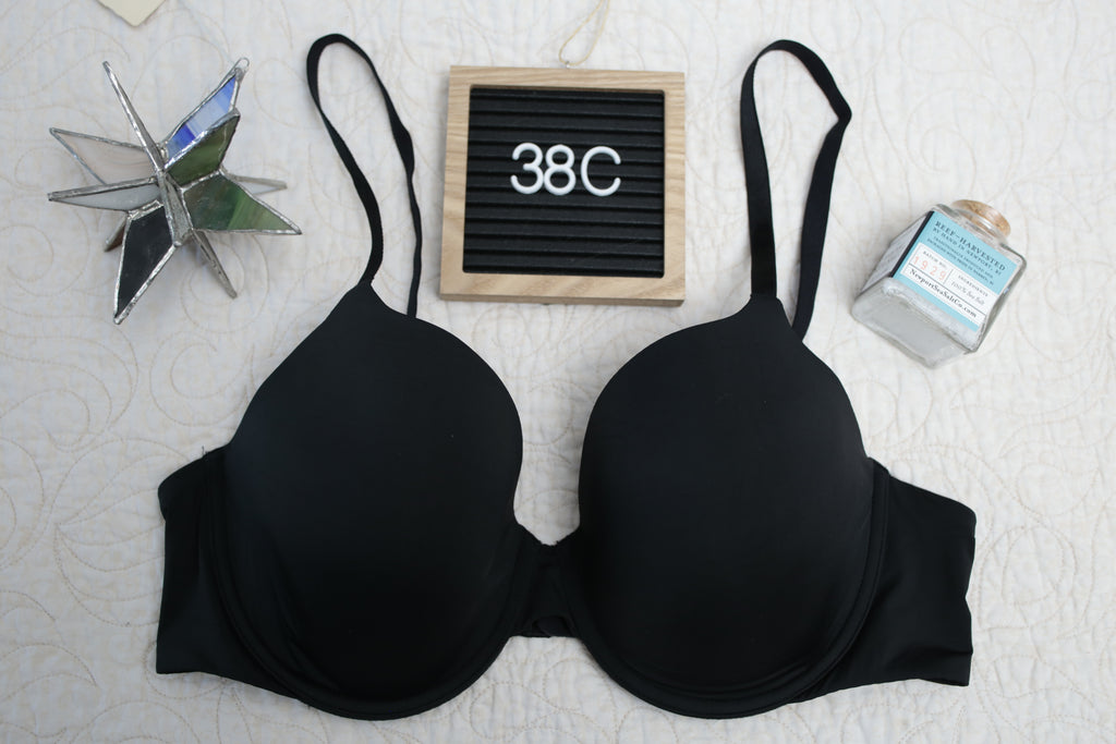 Victoria's Secret 38C T-shirt Lightly Lined Full Coverage Underwire Bra Black