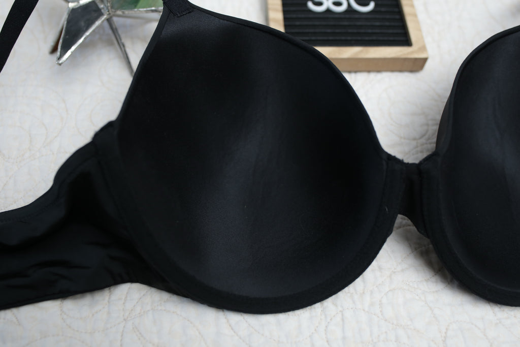 Victoria's Secret 38C T-shirt Lightly Lined Full Coverage Underwire Bra Black