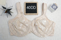 Wacoal 40DD Awareness 85567 Underwire Full Coverage Unlined Bra Nude Beige Floral