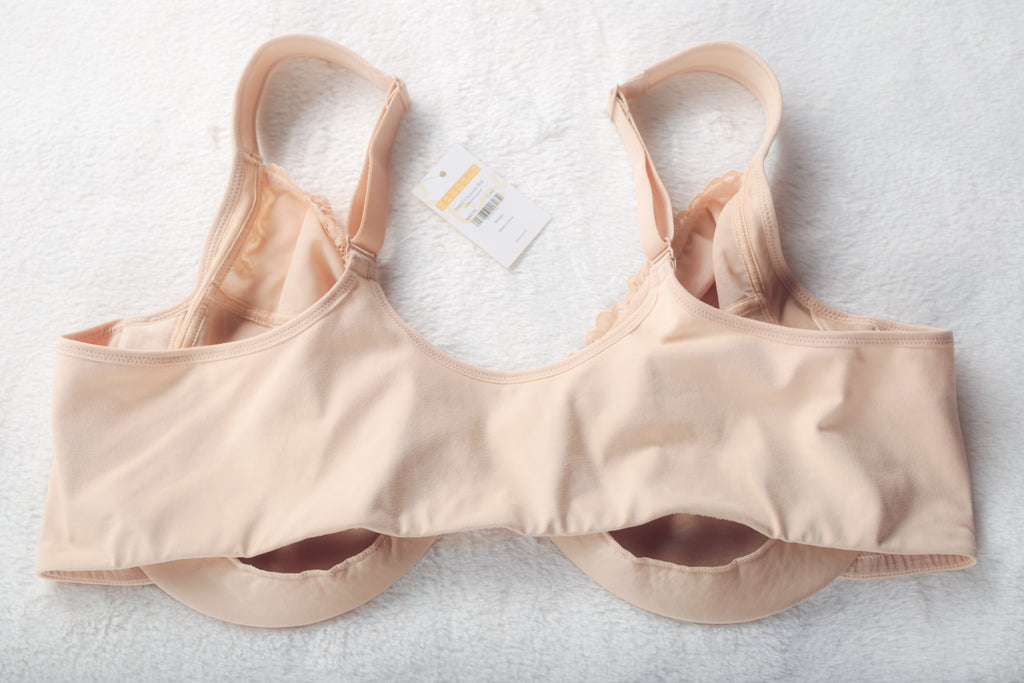 Delmira Front-Close Full Coverage Underwire Bra Beige 48D NEW