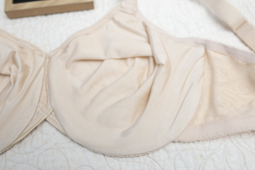 Wacoal 40DD Awareness 85567 Underwire Full Coverage Unlined Bra Nude Beige Floral