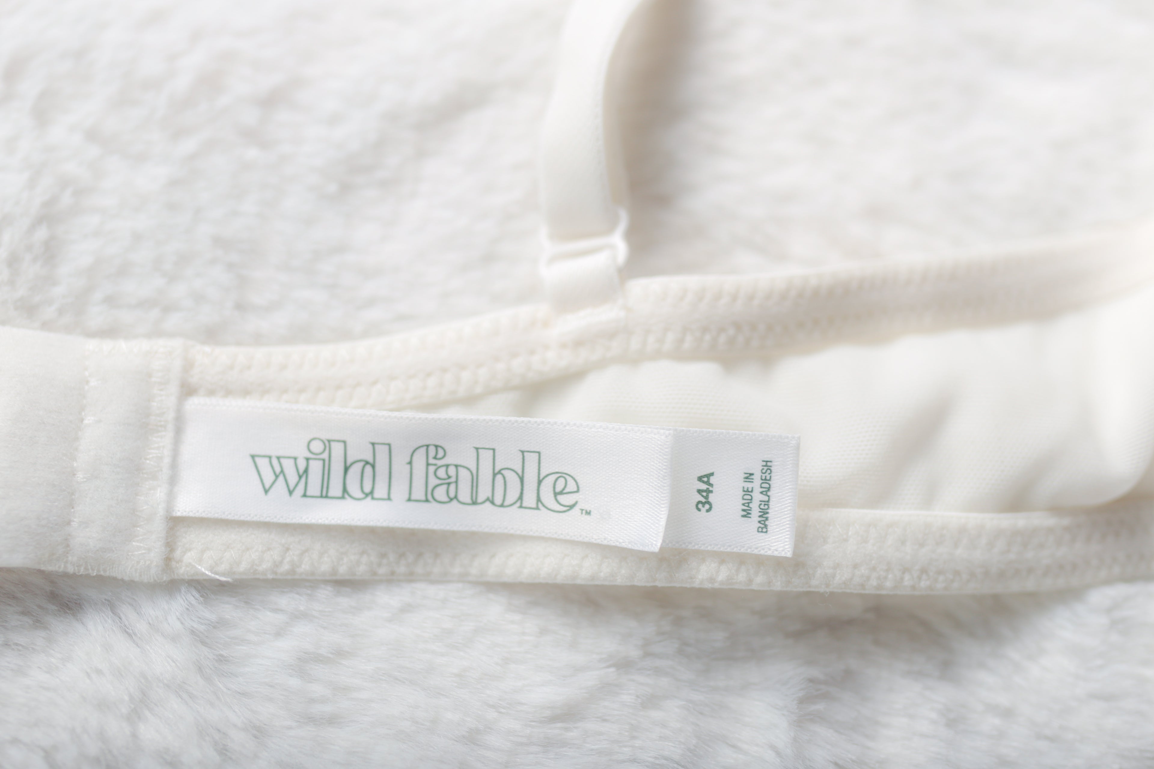 Wild Fable Unlined Boho Dentelle Mesh Bra 34A White