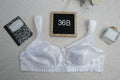 Playtex 36B Vintage 18 Hour 4377 USA-made Wireless Seamed Lined Bra White