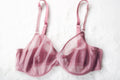 Loveable Vintage Unlined Shimmer Sheer Mesh Underwire Bra Purple 36D