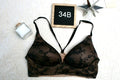 Victoria's Secret 34B Body by Victoria Lined Plunge Racerback Wireless T-shirt Bra Beige Black