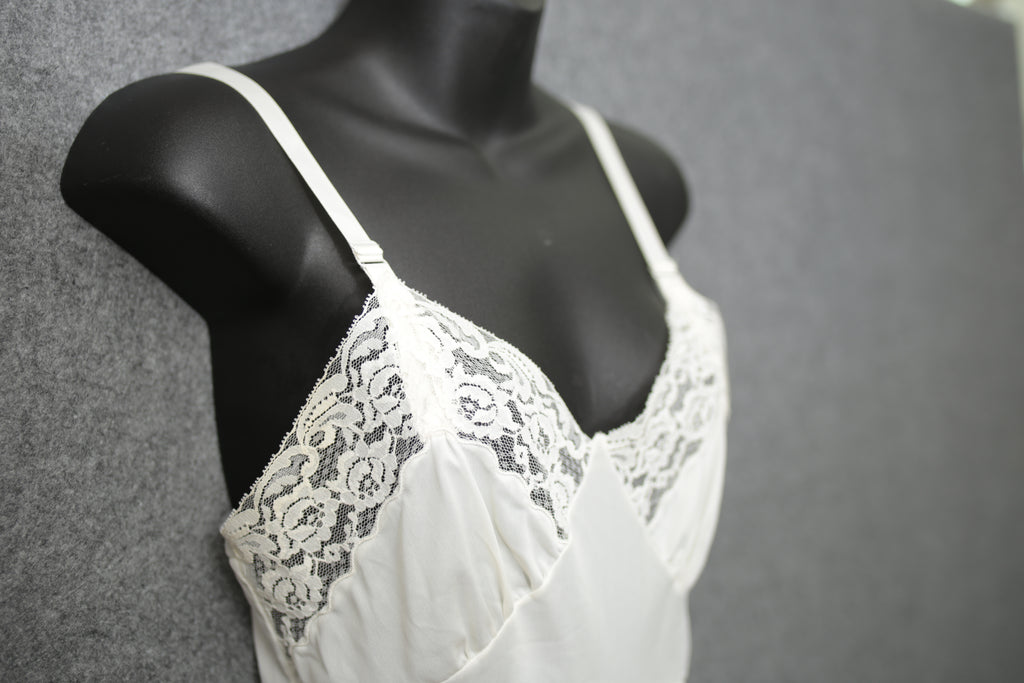 Movie Star Vintage Babydoll Cami USA-made Lingerie 32 Short / Petite Ivory