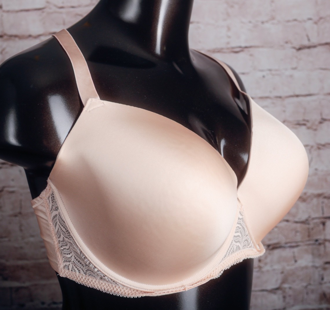 Paramour 42H Molded Seamless Racerback Classic T-shirt Bra Beige
