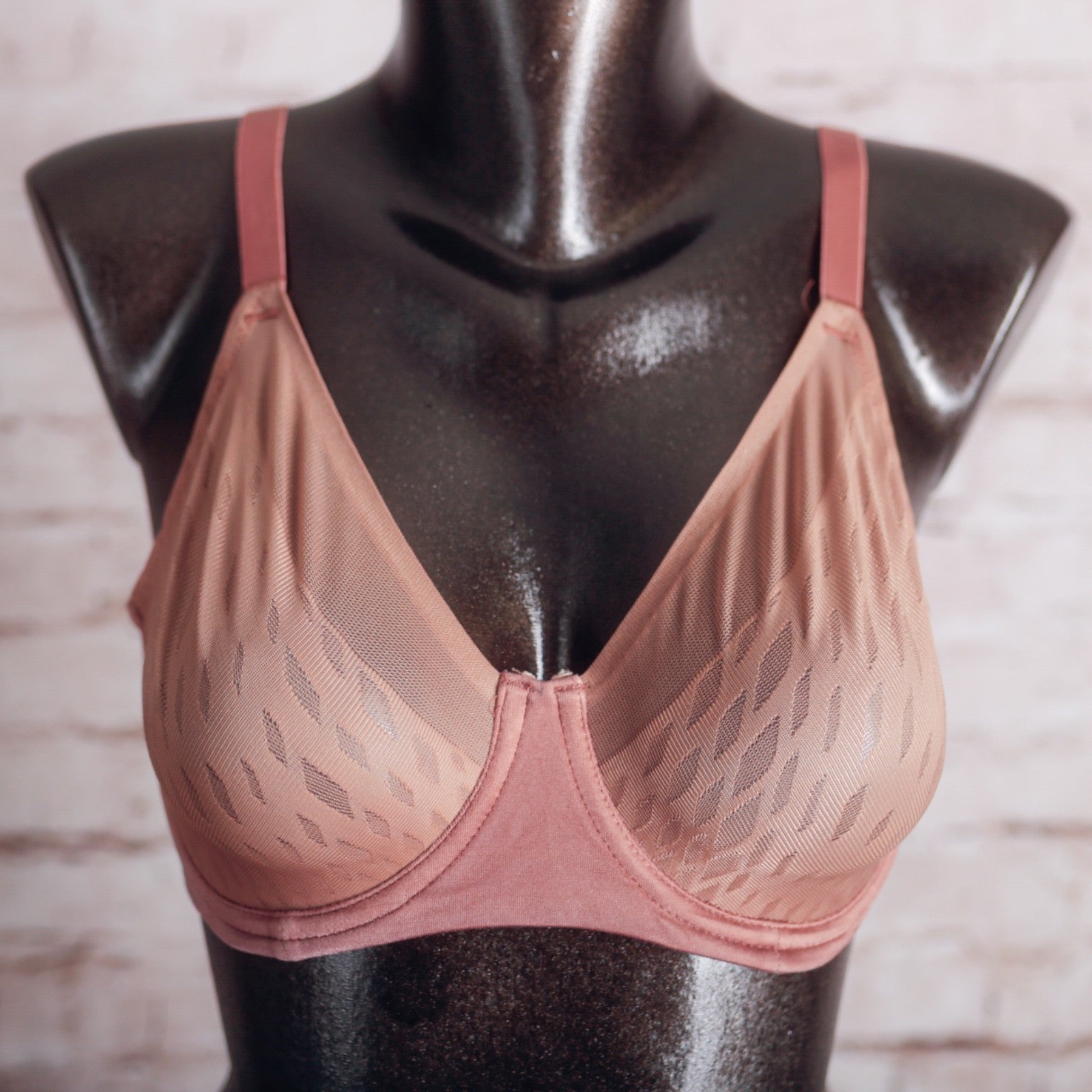 Wacoal Elevated Allure 855336 Unlined Sheer Breathable Underwire Bra Brown 34D