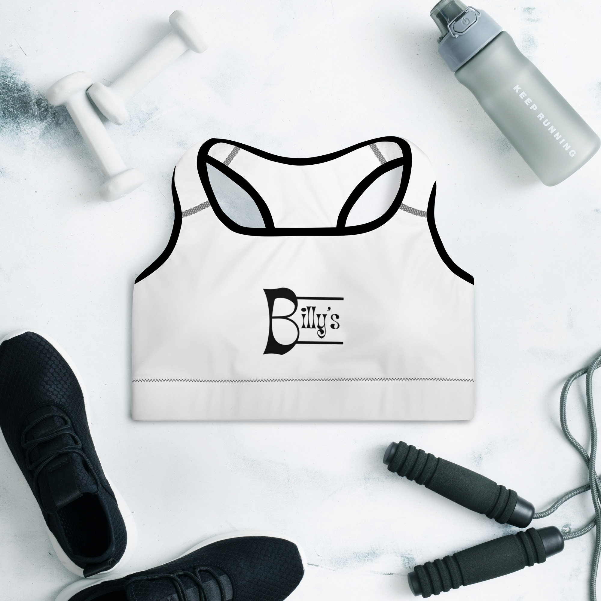 Padded Billy's Logo Sports Bra