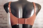 HSIA Unlined Seamless Full Coverage Underwire Bra Rust 34C NEW